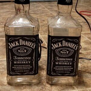 Jack Daniels Bottle Lamps PAIR Unused